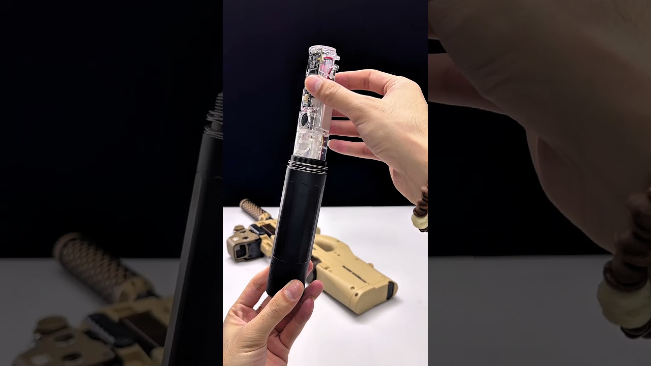 New P90+ Smoke Silencer.Who needs this for Christmas? #toys #gelblasters #gelblasterguns #airsoft