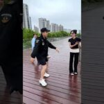 The Security Guard Fell Into The Trap Of The Beauty #still #parkour #funny#skate