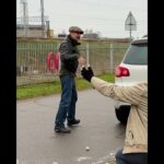Disrespectful driver crushes eggs