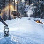 В ГЛУШИ под СНЕГОМ ОГРОМНЫЙ ДОМ — ЛОСЬ ПРИШЕЛ проверить