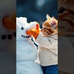 Играем в снегу с Бенчиком!😸 #симбочка #симба #симбочкапимпочка