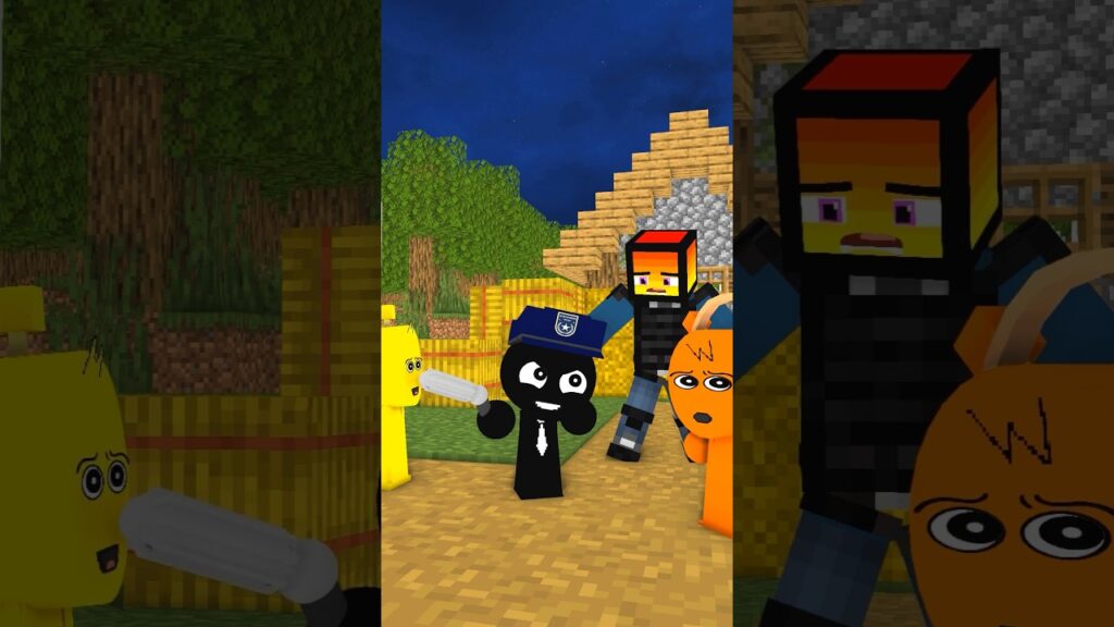Incredibox Sprunki — Help Joe Police find everything Black stole.